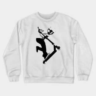 Freestyle stunt scooter trick Crewneck Sweatshirt